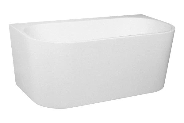 ND-BT0007 Elivia Back to Wall Bathtub Gloss White - 1400x735x580mm