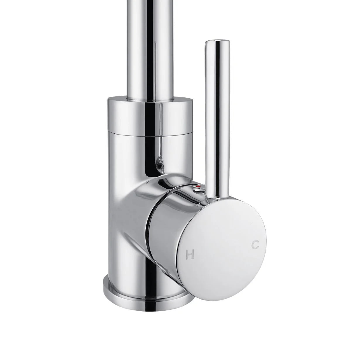 ND-KM0006-Round Chrome Standard Kitchen Sink Mixer Tap