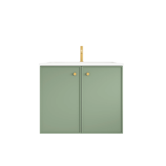 Miami Green Wall Hung PVC Cabinet