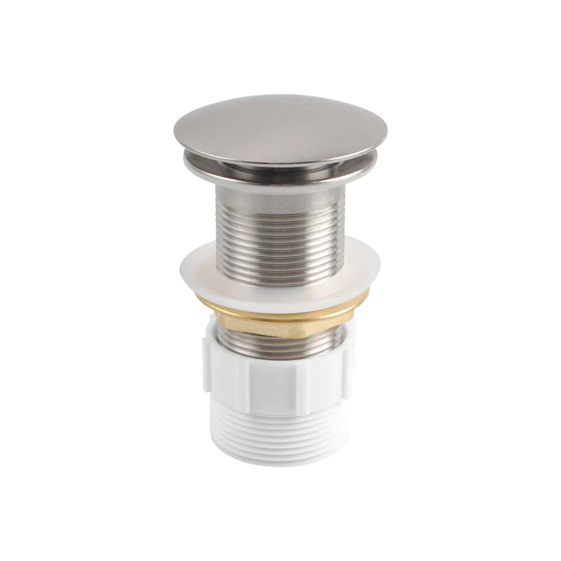 Chrome Mushroom Top Brass Pop Up Waste
