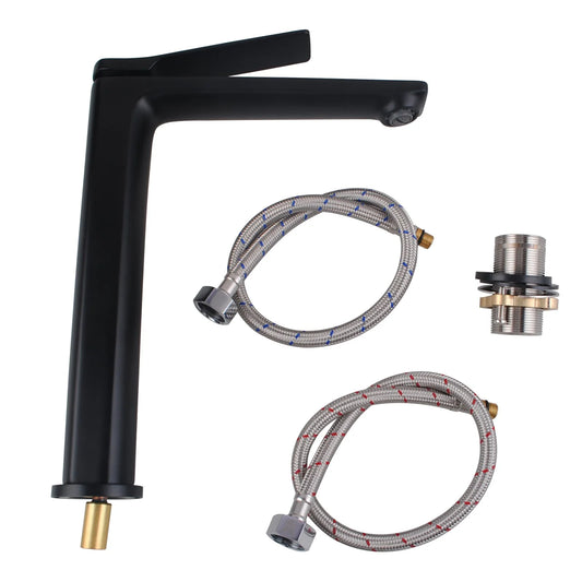Auri Black Tall Basin Mixer