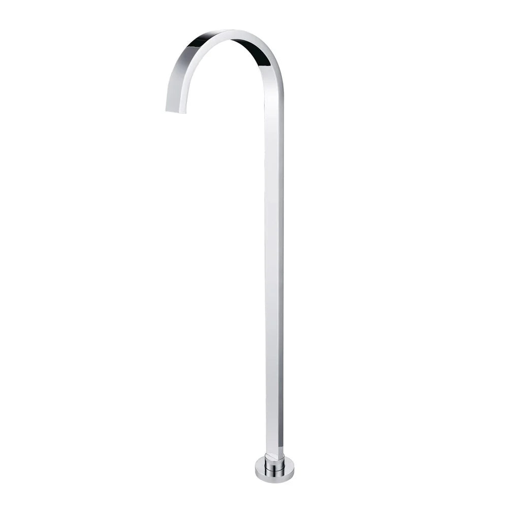 Chrome Square Floor Standing Mixer