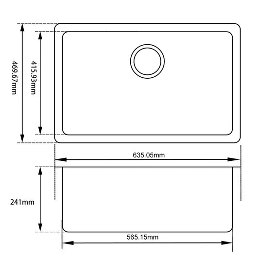 Rectangle White Granite Quartz Stone Kitchen Sink