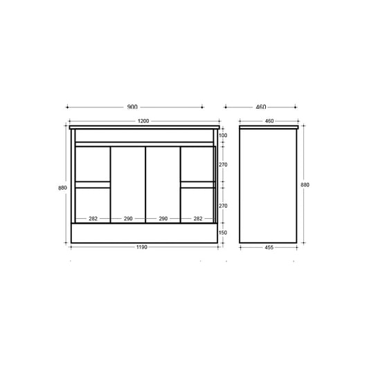 Roma Free Standing Vanity
