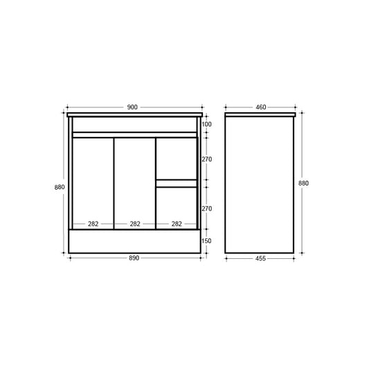 Roma Free Standing Vanity
