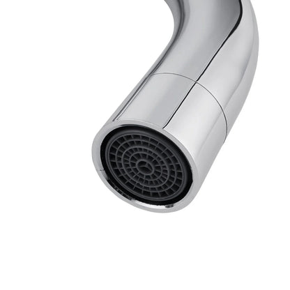 ND-KM0006-Round Chrome Standard Kitchen Sink Mixer Tap