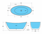 Evie Black Freestanding Bathtub