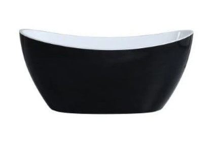 ND-BT0021 Evie Freestanding Bathtub Gloss Black - 1500x750x690mm