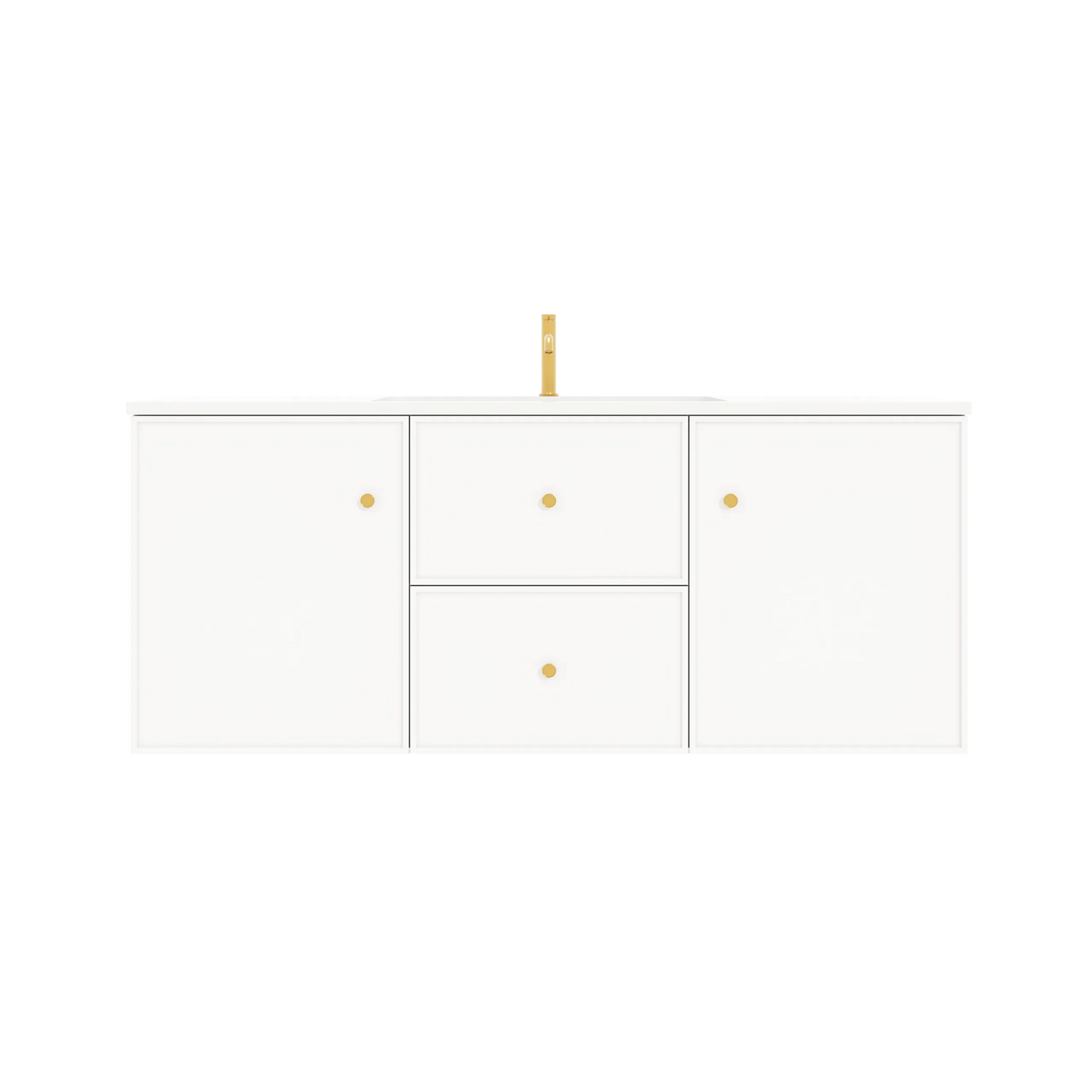 Miami White Wall Hung PVC Cabinet