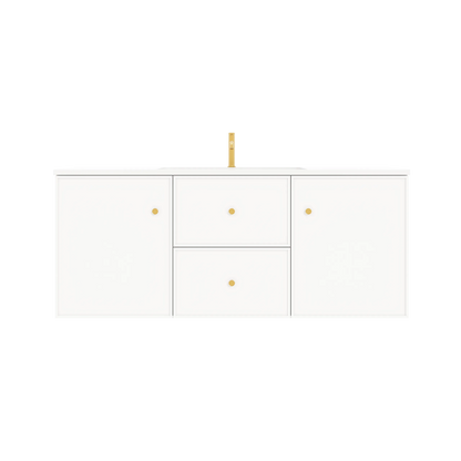 Miami White Wall Hung PVC Cabinet