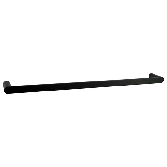 Nova Black Single Towel Rail 800mm