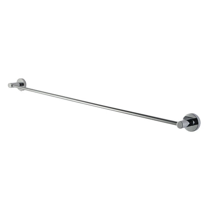 Round Chrome Single Towel Rack Rail 800mm