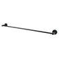 Round Black Single Towel Rail 800mm