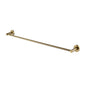 Brushed Brass Single Towel Rail 800mm