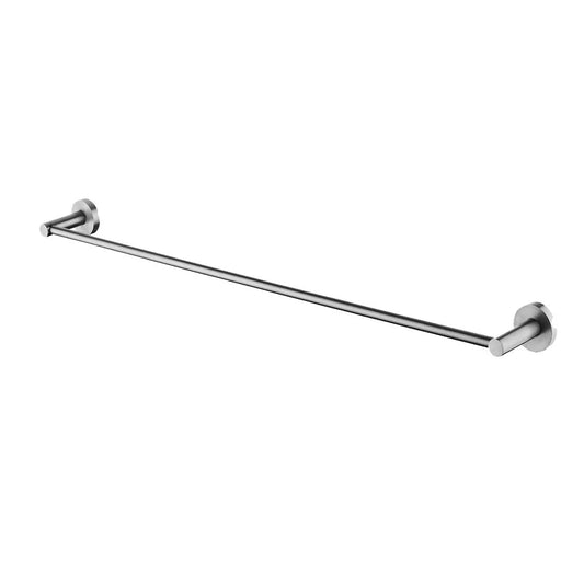 Brushed Nickel Single Towel Rail 800mm