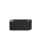 Fluted Oval Freestanding Left Corner Bath Matte Black