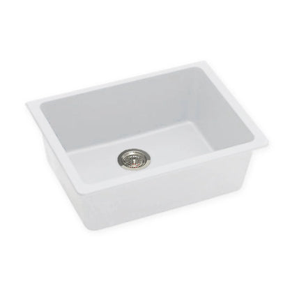 Rectangle White Granite Quartz Stone Kitchen Sink