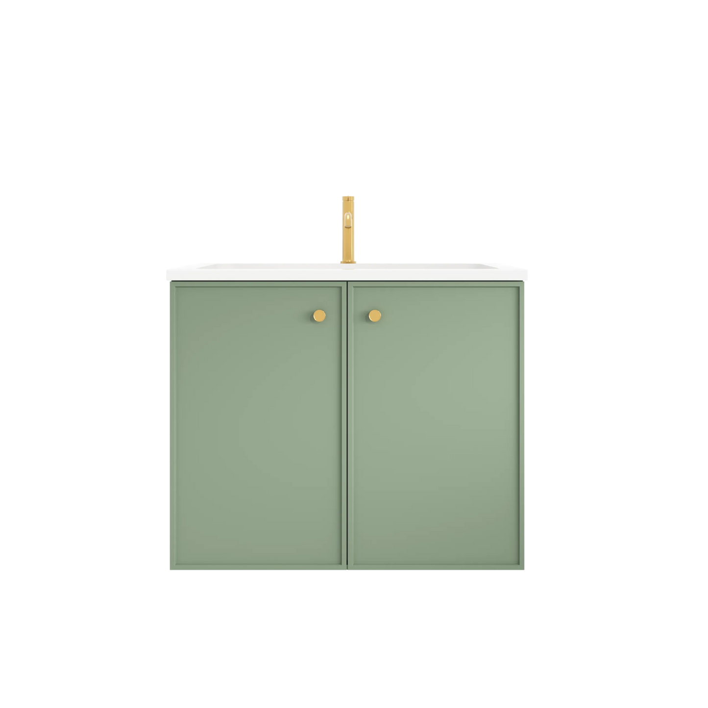 Miami Green Wall Hung PVC Cabinet