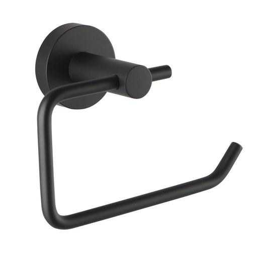 Round Matte Black Toilet Paper Roll Holder