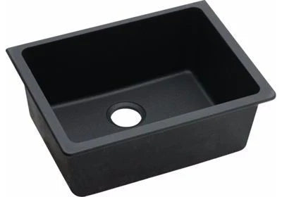 Rectangle Black Granite Quartz Stone Kitchen Sink