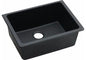 Rectangle Black Granite Quartz Stone Kitchen Sink