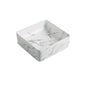 Square Matte White Carrara Fine Ceramic Basin