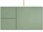 Miami Green Wall Hung PVC Cabinet