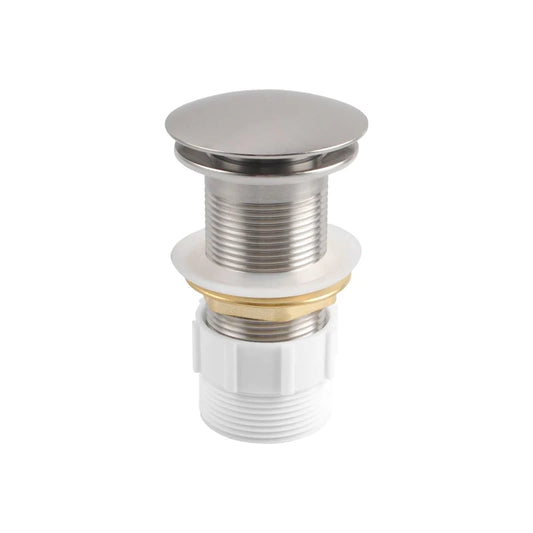 Chrome Mushroom Top Brass Pop Up Waste