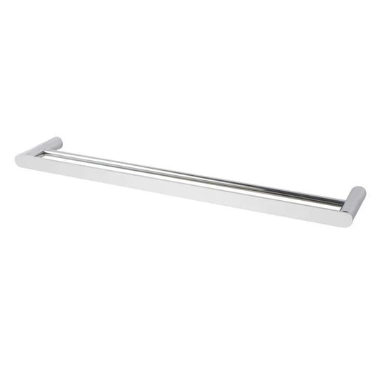 Luna Brushed Nickel Double Towel Rail 800mm