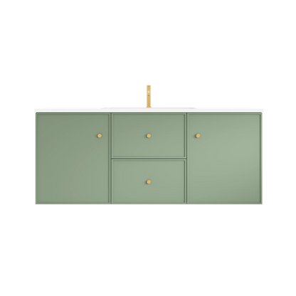 Miami Green Wall Hung PVC Cabinet