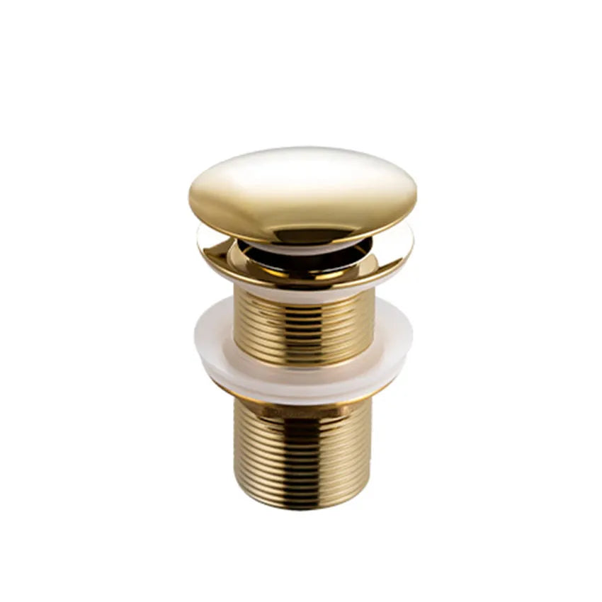 Brushed Gold Pop Up Waste Mushroom Top