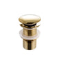 Brushed Gold Pop Up Waste Mushroom Top
