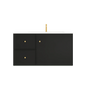 Miami Black Wall Hung PVC Cabinet