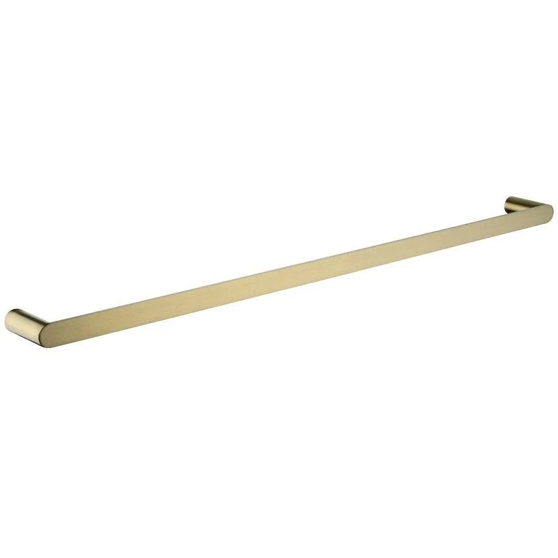 Nova Brushed Brass yellow Gold Single Towel Rail 800mm