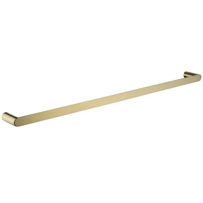 Nova Brushed Brass yellow Gold Single Towel Rail 800mm