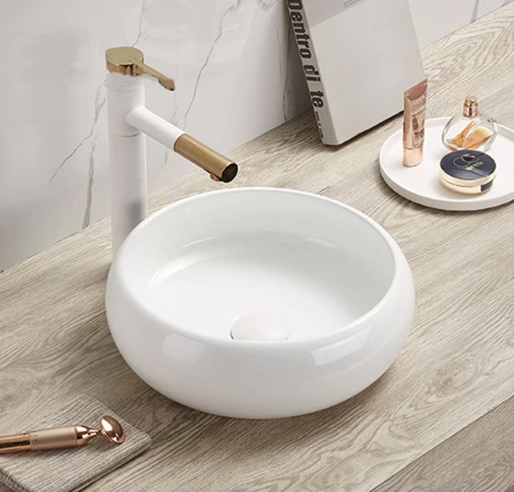 Gloss White Ceramic Basin