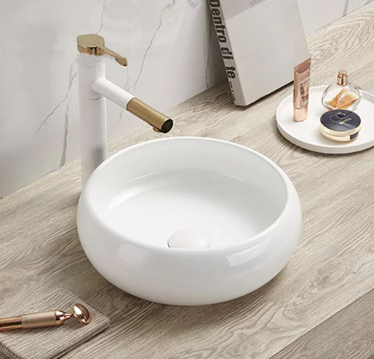 Gloss White Ceramic Basin