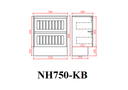 Hampton Vanity NH750-KB-W
