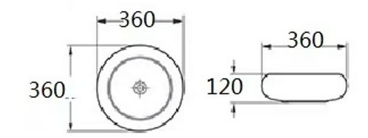 Gloss White Ceramic Basin