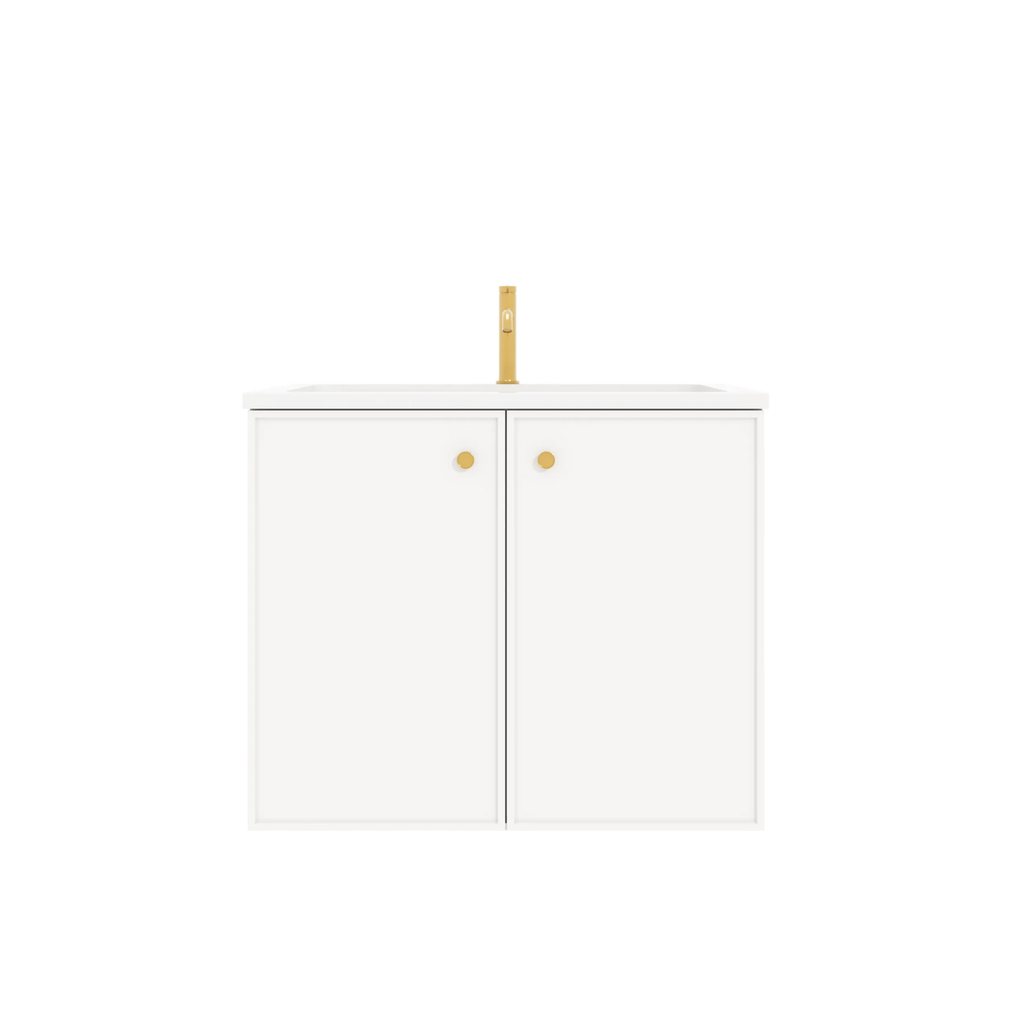 Miami White Wall Hung PVC Cabinet