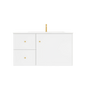 Miami White Wall Hung PVC Cabinet