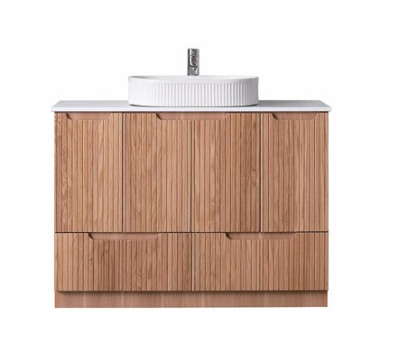 Rosewood Fluted Free Standing Vanity