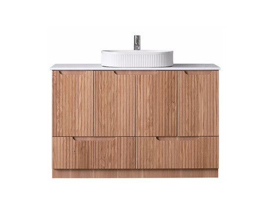 Rosewood Fluted Free Standing Vanity