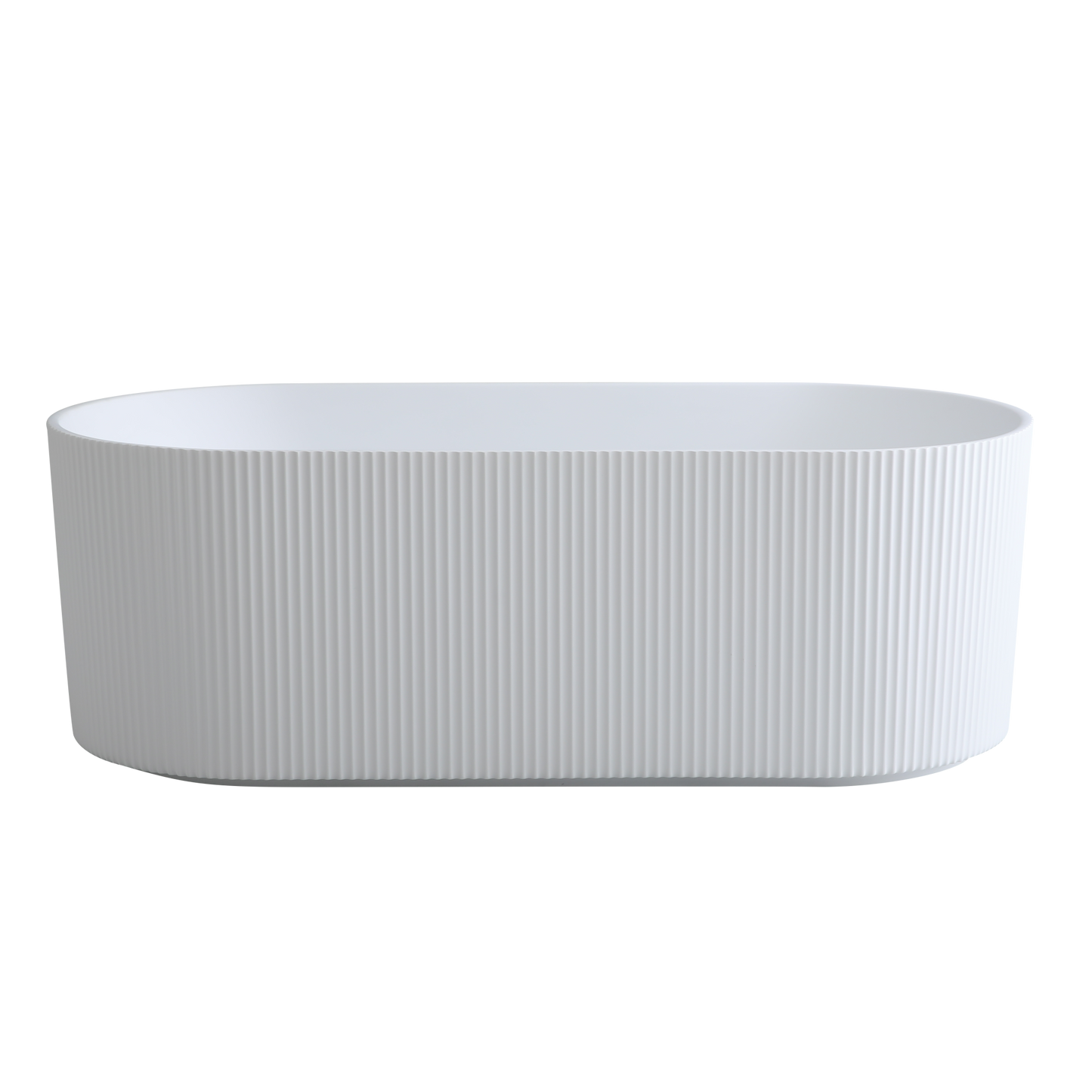 Verona Fluted Oval Freestanding Bathtub