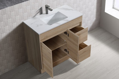 Free Standing Oak Vanity
