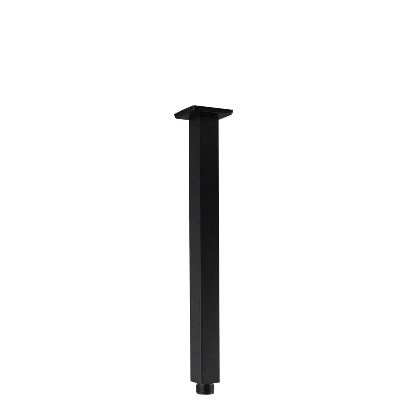 Square Black Ceiling Shower Arm 300mm