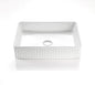 Fluted Rectangular Premium Ceramic Above-Counter Basin