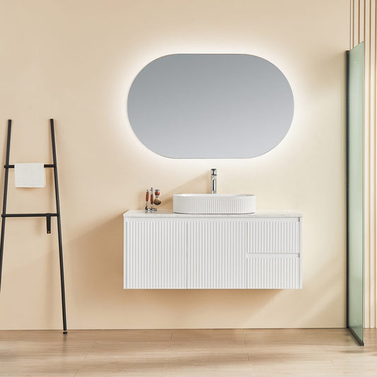 Wall Hung PVC Cabinet with Soft closing door