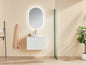 White Wall Hung PVC Cabinet with Soft closing door