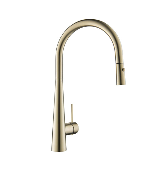 Brushed Gold Pull Out Kitchen Mixer
